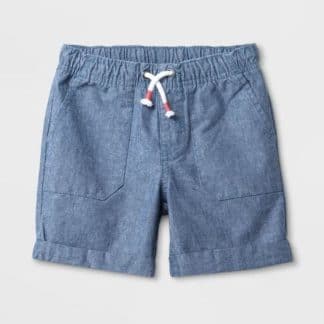 light blue pull on shorts